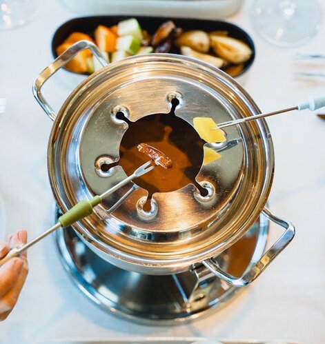 Fondue Marone | © Spa Resort Geinberg / Tobias Gast