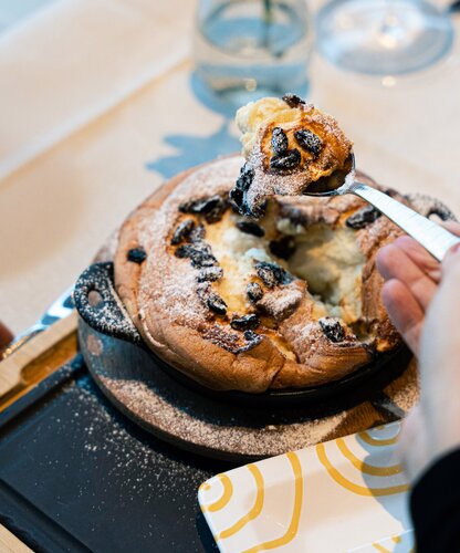 Soufflierter Kaiserschmarrn im Geinberg5 Restaurant | © Spa Resort Geinberg / Tobi Gast